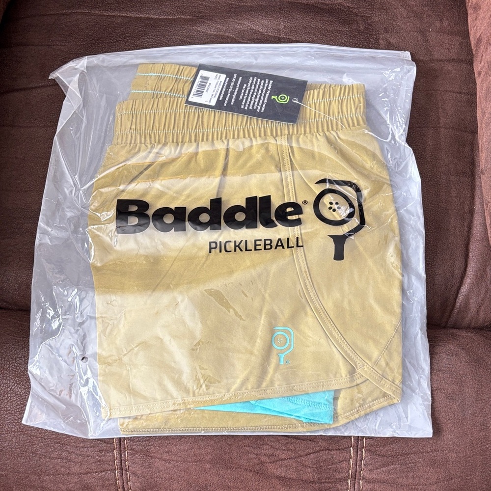 Baddle Gold Pickleball Shorts